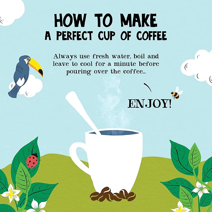 Clipper Coffee: Organic Latin American Instant Coffee – Medium Roast Coffee, Freeze Dried & Ethically Sourced – 6 Pack, 100g Per Jar
