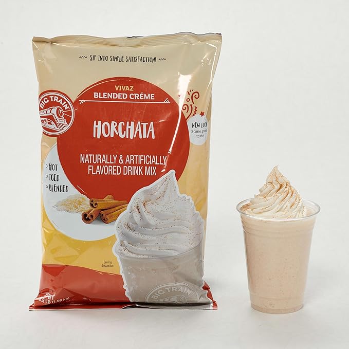 Big Train Vivaz Horchata Blended Cr챔me Beverage Mix, 3.5 Pound (Pack of 1)