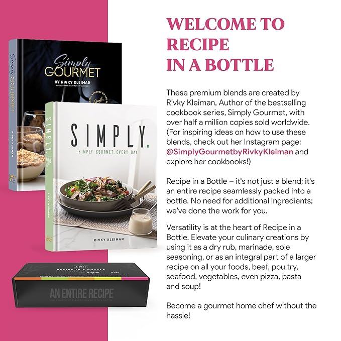 Smoky Coffee Spice 5oz | Recipe in a Bottle | Premium Blend Spice for Gourmet Cooking | No-Addition Needed, Versatile Culinary Season | Simply Gourmet by Rivky Kleiman