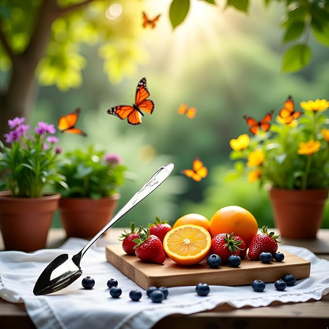 Silver Grapefruit Spoons, Stainless Steel Grapefruit Spoon, Grapefruit Spoon For Cirtrus Fruits, Kiwi, Salad, And Desserts Grapefruit Utensils(ZS412)