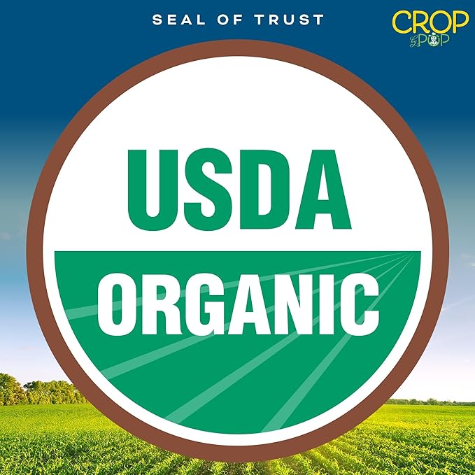 CROP BY POP - Organic Raw Hulled Sunflower Seed Kernels, Unsalted, Shelled (32oz - 2 LB) Packed Fresh in Resealable Bag - USDA Organic, Non GMO - Naturally Grown, Vegan, Kosher