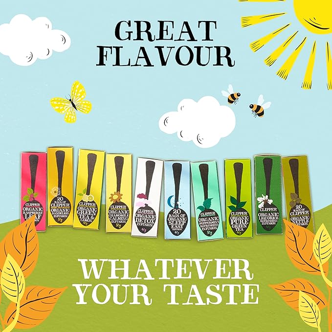 Clipper Tea Lemon & Ginger Teabags ??Caffeine Free, USDA Organic, Great Hot or Iced ??Aromatic, Natural, Fair & Delicious ??200 Tea Bags