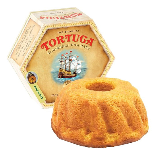 TORTUGA Caribbean Pineapple Rum Cake - 32 oz Rum Cake - The Perfect Premium Gourmet Gift for Gift Baskets, Parties, Holidays, and Birthdays - Great Cakes for Delivery