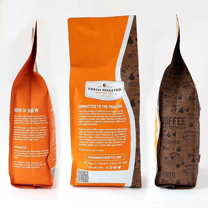 Fresh Roasted Coffee, Coffiend, 2 lb (32 oz), Med-Dark Roast, Kosher, Whole Bean