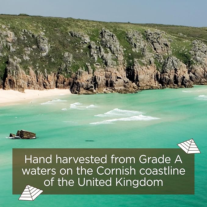 Cornish Sea Salt & Peppery Seasoning | Cooking & Hydration | Hand-Harvested in Celtic Waters | 2.1 oz Resealable Tub (Pack of 2)