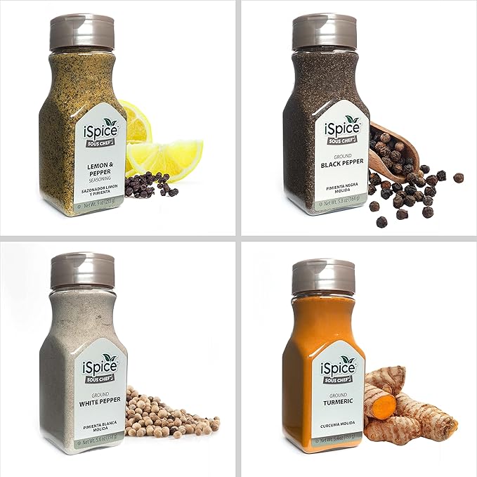 iSpice 24-Pack Gourmet Spice Set - Ultimate Spice, Seasoning Collection for Cooking (Kitchen Fusion)