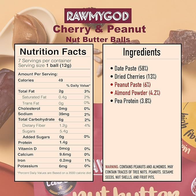 RAWMYGOD Fruit and Nut Bars, Gluten Free, Vegan, No Added Sugar (16 bars, Variety Pack I - 4 Raw Cacao, 3 Apple & Cinnamon, 3 Nuts & Berries, 3 Cherry Peanut, 3 Pistachio & Cranberry)
