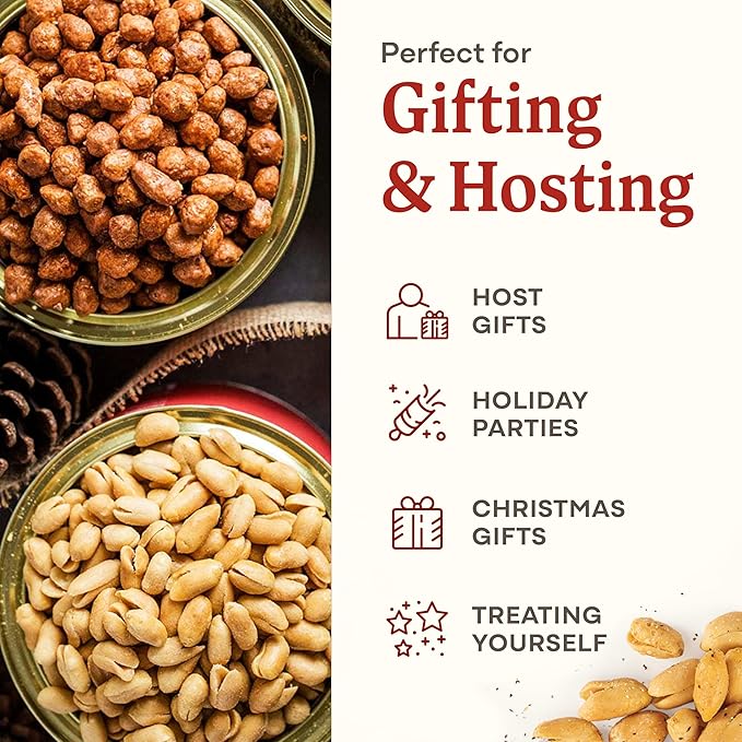 Belmont Peanuts Gourmet Sea Salt and Black Pepper Flavored Virginia Peanuts, 20 oz (1 Pack) ??Only 4 Simple Ingredients, No Preservatives, 7g Protein ??Salty, Peppery, Crunchy, Hand Seasoned Snack