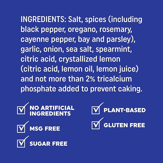 Fire & Smoke Society The Greek Seasoning Blend | Mediterranean Seasoning & Flavors for Fish, Shrimp, Lamb, Pork | M 4.7 oz