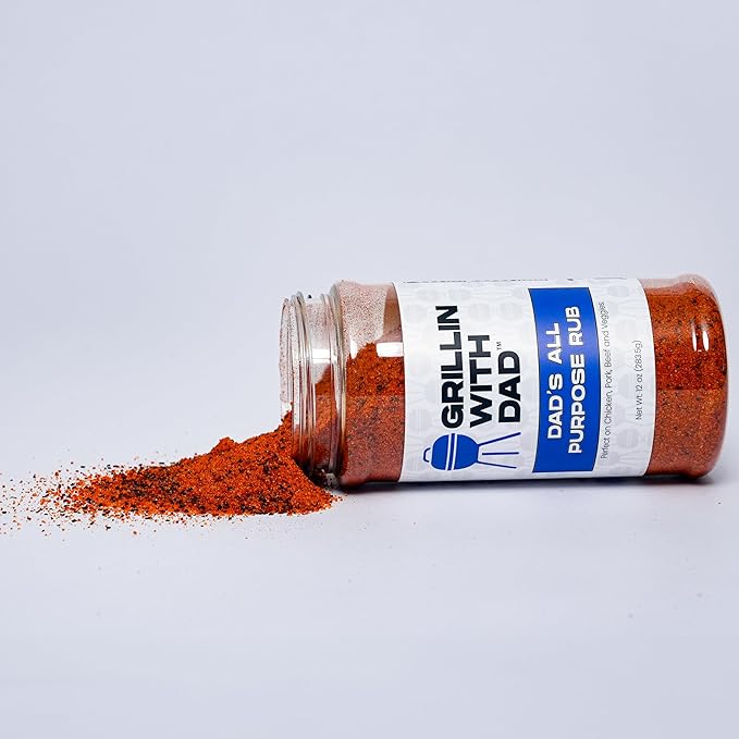 Grillin With Dad All Purpose Rub - Great Tasting All Purpose Seasonings - Best BBQ Rubs for Grilling & Smoking - BBQ Seasoning Rub