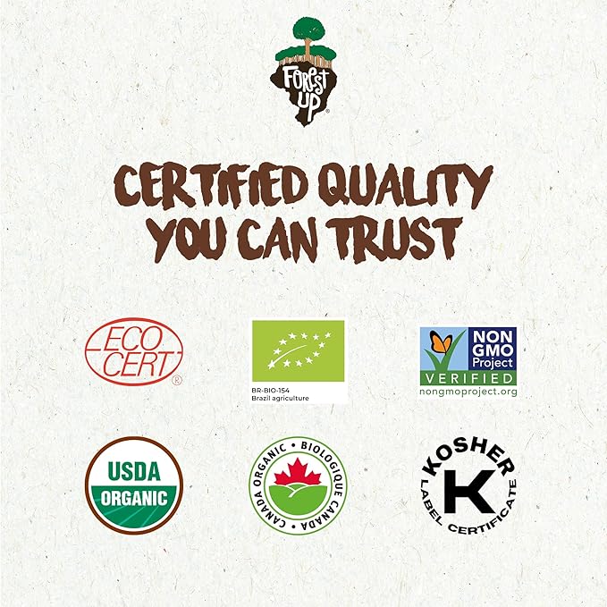 Kit of Snacks The True Organic Brazil Raw & Unsalted Nuts 15 oz + Açaí and Cupuaçu Trail Mix 7 oz – Nutrient-Rich and Practical Combo – Fresh, Vegan and Gluten Free – Forest Up