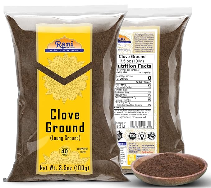 Rani Cloves Powder (Laung) Indian Spice 3.5oz (100g) ~ All Natural, Gluten Friendly | NON-GMO | Kosher | Vegan | Indian Origin