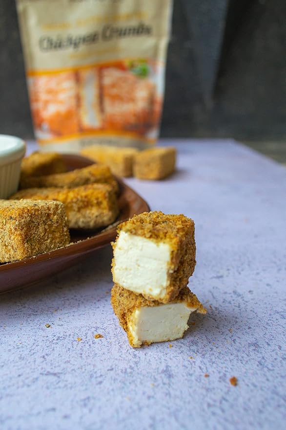 Organic Chickpea Bread Crumbs | Organic & Gluten Free | Breading Substitute | Paleo | 12 Oz (Pack of 1) | Just About Foods