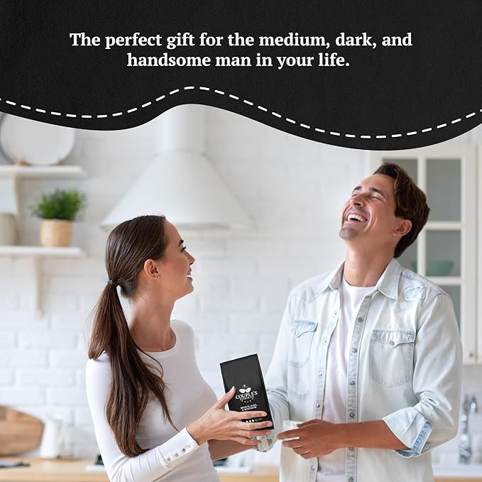 Couple?™s Coffee Ground Coffee | Gives Back to Military Families | Medium Dark and Handsome | A Smooth Medium Roast Blend | Made with 100% Arabica Beans | 12oz bag brews about 34 cups