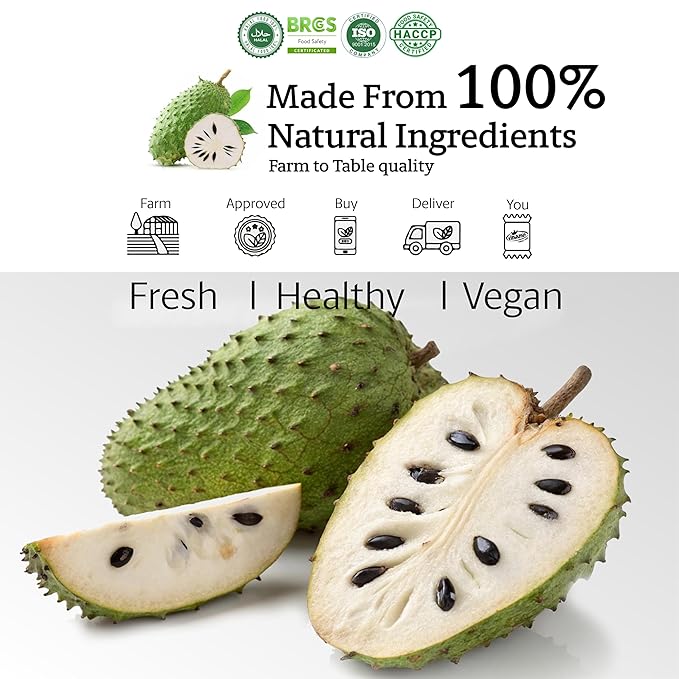 Vinamit Soft Dried Chili Soursop Fruit | 3.5 oz Bag | Tropical Fruit Snack | Vegan, Gluten-Free, Non-GMO | High in Fiber | Ideal for Travel & Healthy Snacking
