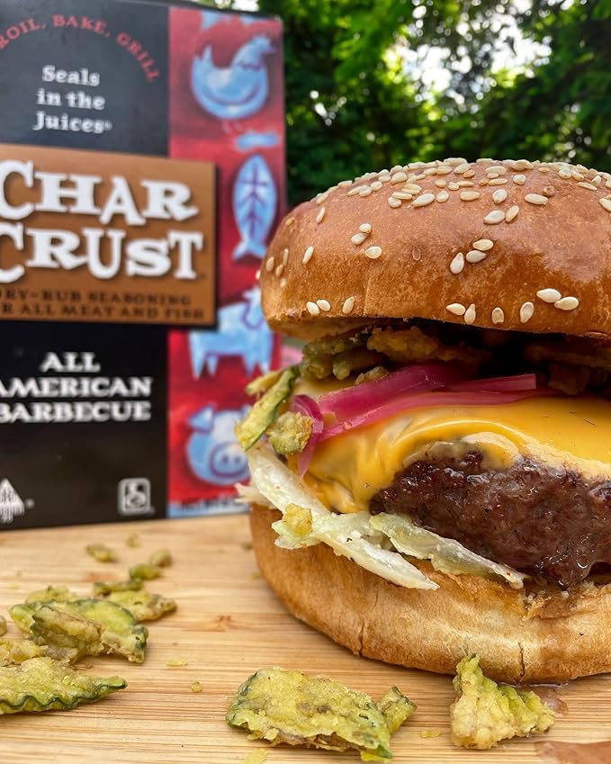 Char Crust Dry-Rub Seasoning All American Barbecue | BBQ Spice Blend for Ribs, Chicken, Pork, Burgers & Wings | All-in-One Seasoning Creates Signature Crust that Seals in Juices | 4 Ounce (Pack of 6)