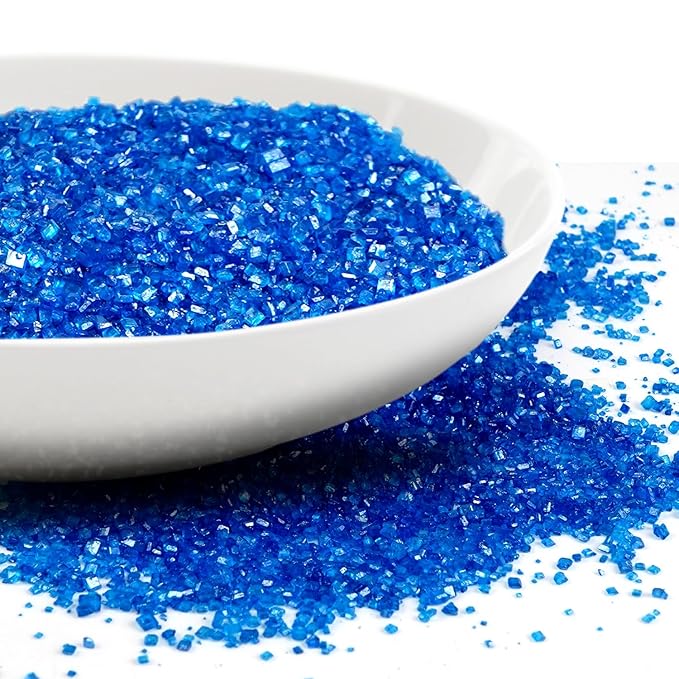 Deep Blue Sanding Sugar Sprinkles, 150g/bottle, Blue Sanding Sprinkles for Cake decorating, Cupcake Toppers Decoration