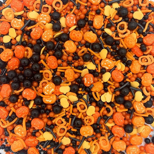 Sprinkles I 3.5 oz I Orange And Black Sprinkles I Pumpkin Sprinkles I Cake Cupcake Toppers Cookie Dessert Sprinkles Decorations