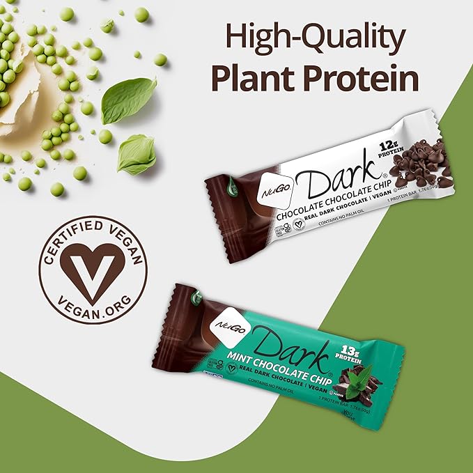 NuGo Dark Chocolate Coconut Box, 1.76 OZ (Pack of 12)