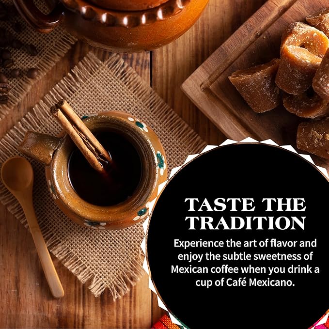 Caf챕 Mexicano - Espresso Ground Coffee - Specialty Arabica Coffee Sourced from Mexico - 12 oz. Bag