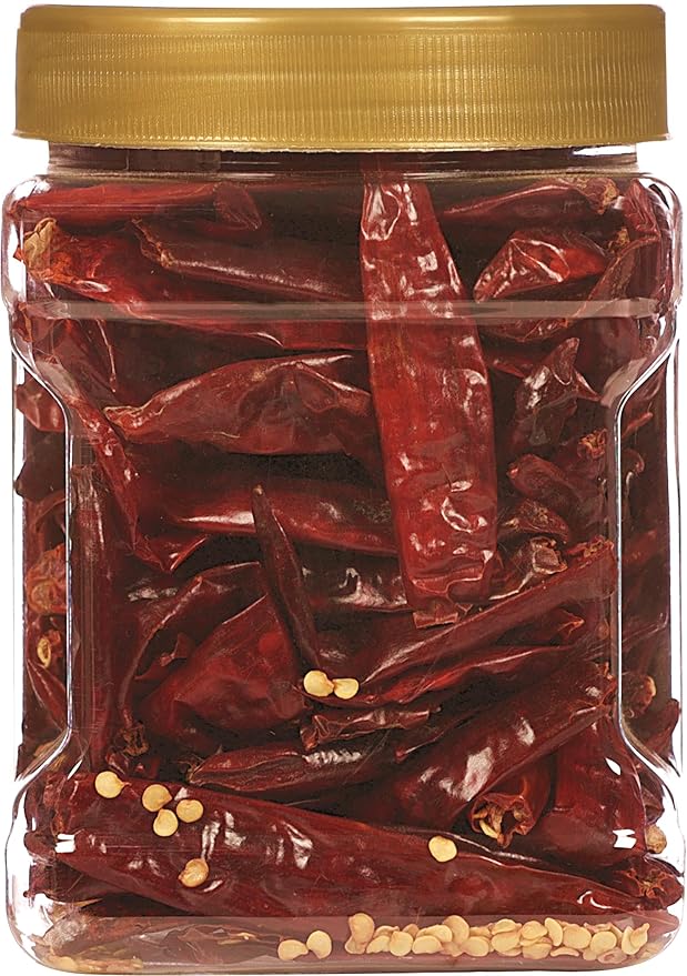Rani Chilli Whole (Lal Mirch Sabut) 5oz (141g) PET Jar ~ All Natural, Salt-Free | Vegan | No Colors | Gluten Friendly | NON-GMO | Kosher | Indian Origin