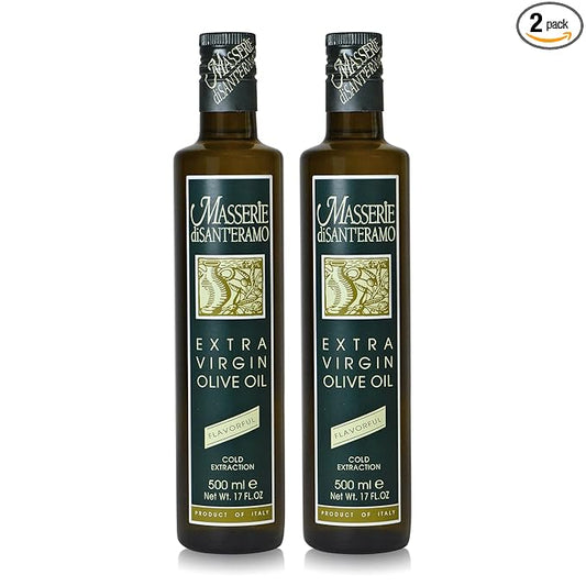 Flavorful Italian Extra Virgin Olive Oil Cold Pressed - Robust Olive Oil for Cooking and Frying