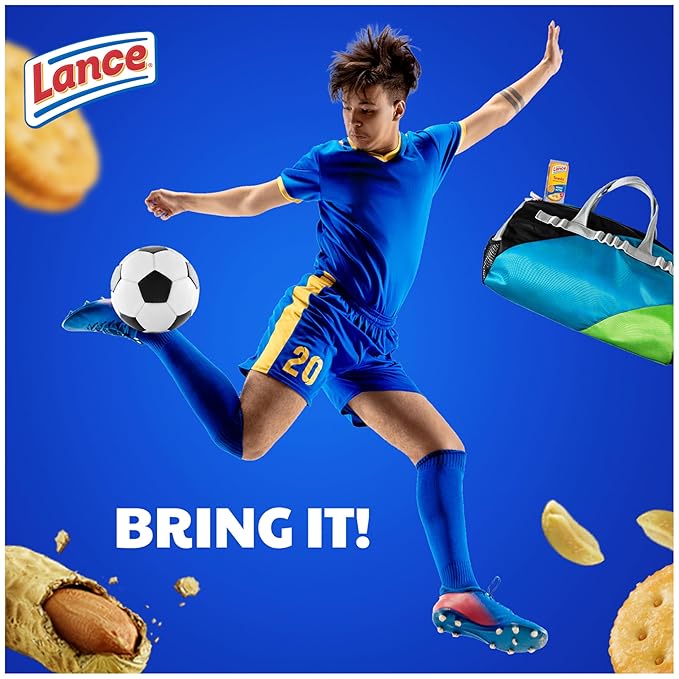 Lance Sandwich Crackers, Toasty Peanut Butter, 10 Individually Wrapped Packs, 6 Sandwiches Each