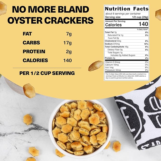 Wicked Minis Soup & Oyster Crackers - Saltine & Salted Flavored Mini Puffed Soup, Savory Snacking Mix, Seasoned Croutons Salad Toppers, Crackers for Chili 6oz (Cajun Creole, Pack of 3)