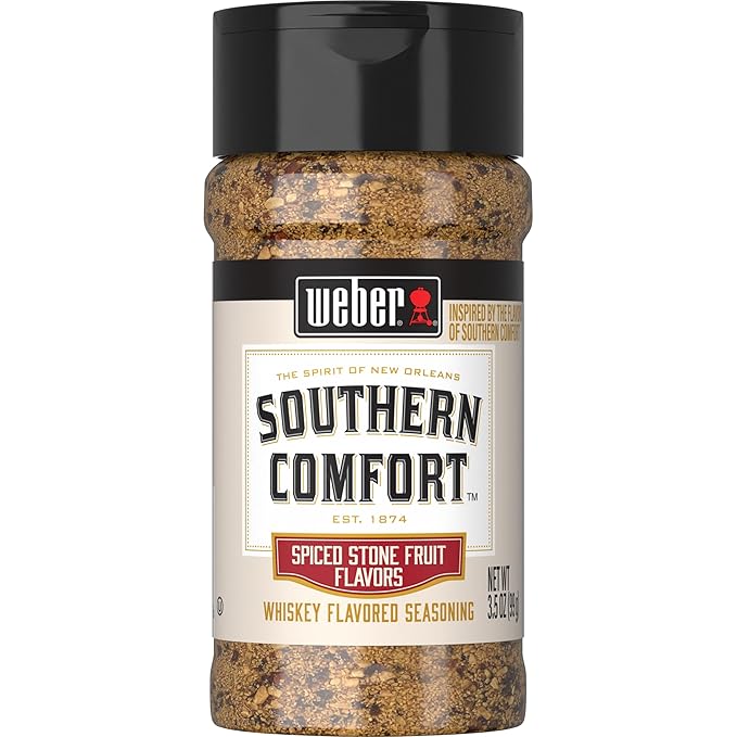 Weber Southern Comfort Whiskey Flavored BBQ Seasoning, 3.5 oz