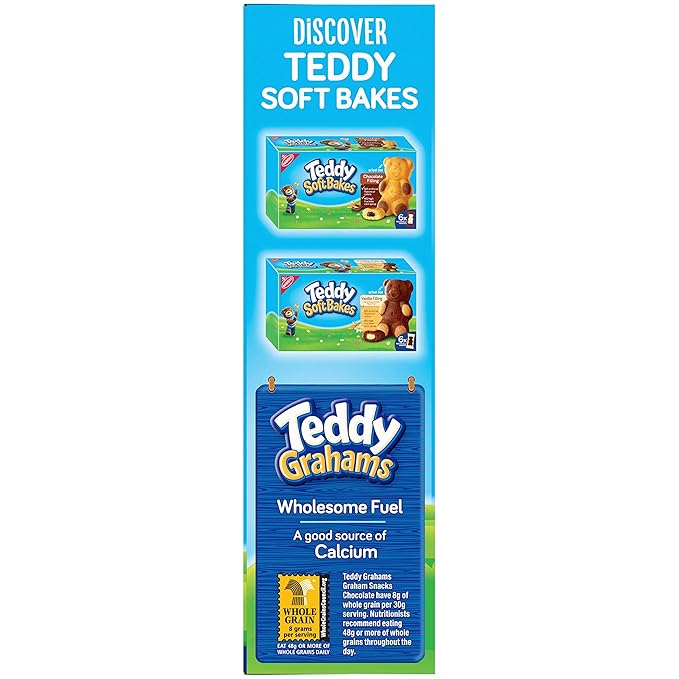 Teddy Grahams Chocolate Graham Snacks,10 Ounce (Pack of 12)