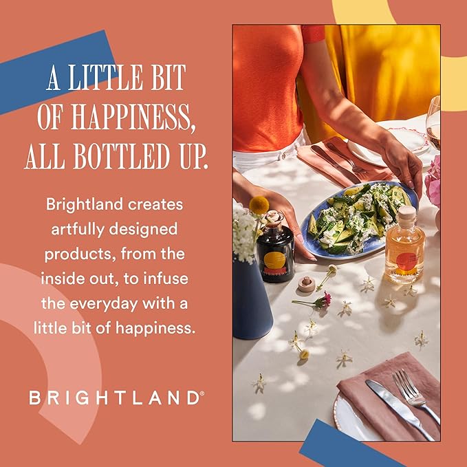 Brightland The Pair, Balsamic Vinegar & Champagne Vinegar Duo - Artisinal Vinegars Perfect for Salad Dressings, Marinades, Cooking & Drizzling - 6.7 Fl Oz