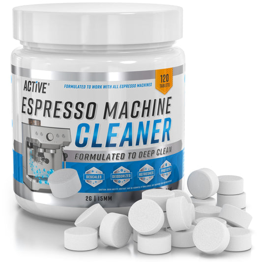 ACTIVE Espresso Machine Cleaning Tablets Descaling - 120 Tabs | Compatible with Breville Barista