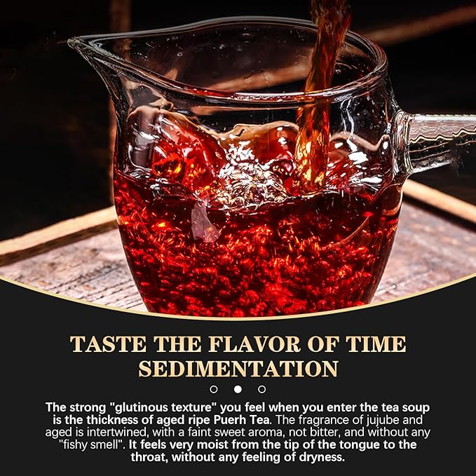 XIXICHA Pu-erh Tea Brick 2016Yr Aged Fermented Black Tea Ripe Pu er Yunnan Menghai Palace Puer Chinese Tea 500g(250g*2) ???????’뙳 ??„젚 ?…묈??먩돈若ュë»?????"<div>