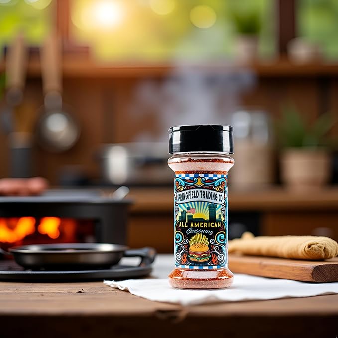 Springfield Trading Co. All American Seasoning ??All-Purpose Blend with Dehydrated Vegetables, Paprika, Garlic & Spices ??Gourmet, Vegan, Gluten-Free, for Everyday Cooking- 5oz
