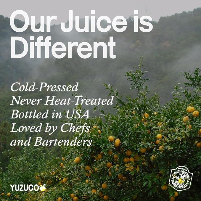 YUZUCO - 100% Cold-Pressed Juice - 8oz Premium Sudachi Juice from Japan - Bottled in California