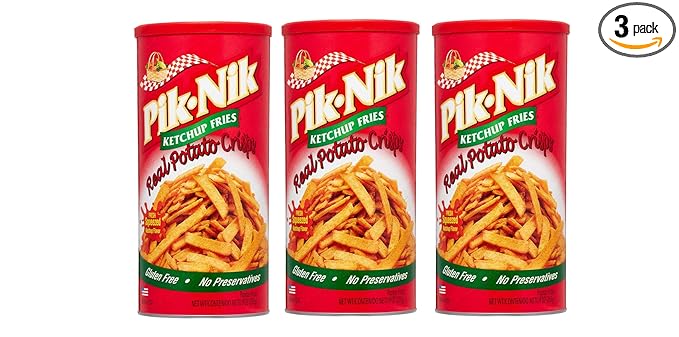Pik-nik Ketchup Fries Pack of Three 9 Oz. Each Pack