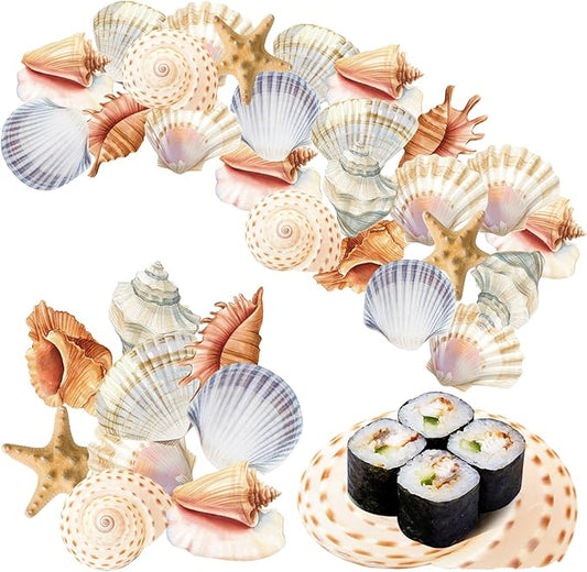 90 Pcs Parchment Paper Leaves, 8.66 in Charcuterie Board Ocean Parchment Paper Leaves Cheese Paper Decorative Parchment for Table Festival Ocean Party Serving
