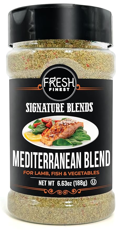 Fresh Finest Mediterranean Blend - 6.63oz (188g) - Herbal, Authentic, Kosher, All-Natural, Non-GMO
