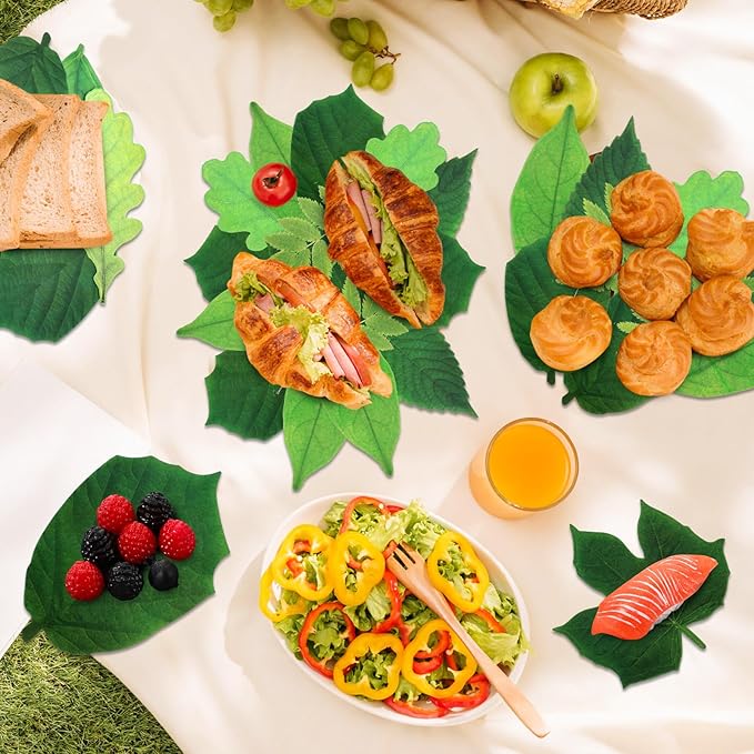 90 Pcs Parchment Paper Leaves, 8.66 in Charcuterie Board Parchment Paper Leaves Cheese Decorative Parchment for Table Festival Party Serving