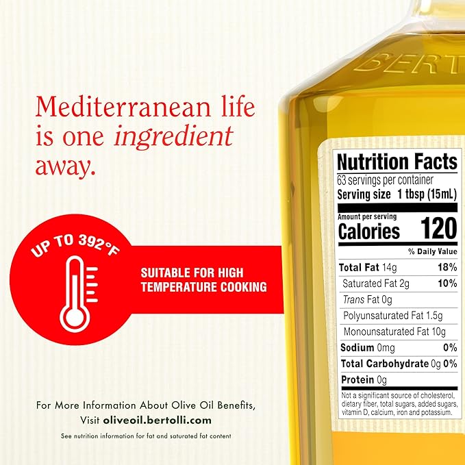 Bertolli Cooking Olive Oil, 32 fl oz (Pack of 2)