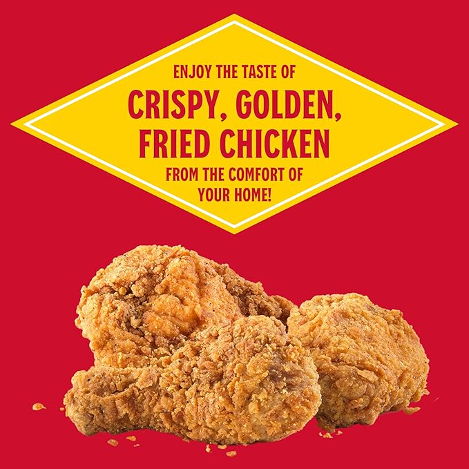 Louisiana Seasoned Chicken Fry Batter 1 Gallon - Crispy Southern Coating Mix for Fried Chicken - Delicious and Convenient Coating Filled with Cajun Flavor - Easy to Make Recipe - Just Add Water