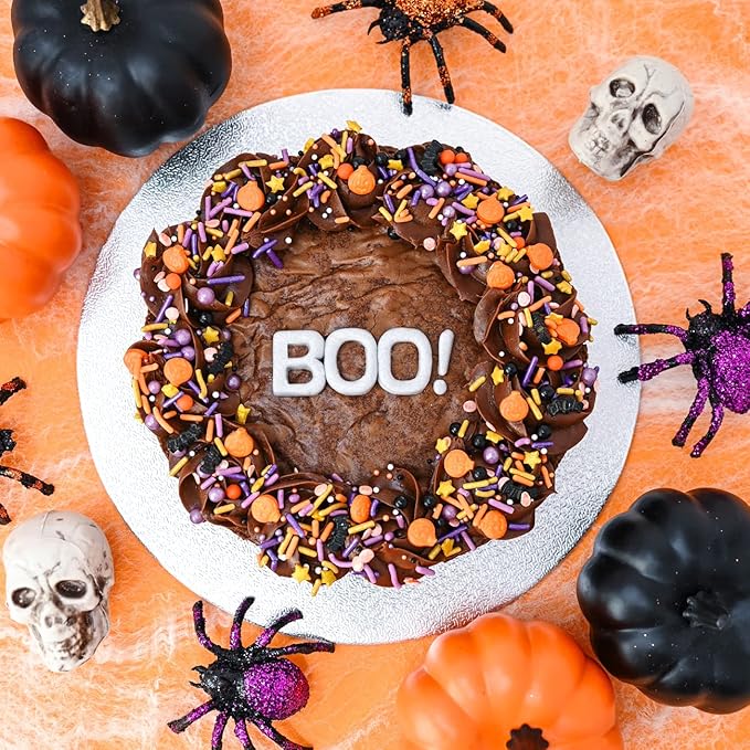 Sweets Indeed Toil & Trouble Halloween Sprinklefetti Mix ??4 oz Jar | Sprinkles with Pumpkins, Bats, Jimmies, Nonpareils, Sugar Pearls & Quins | Spooky Cookie & Cupcake Decorations