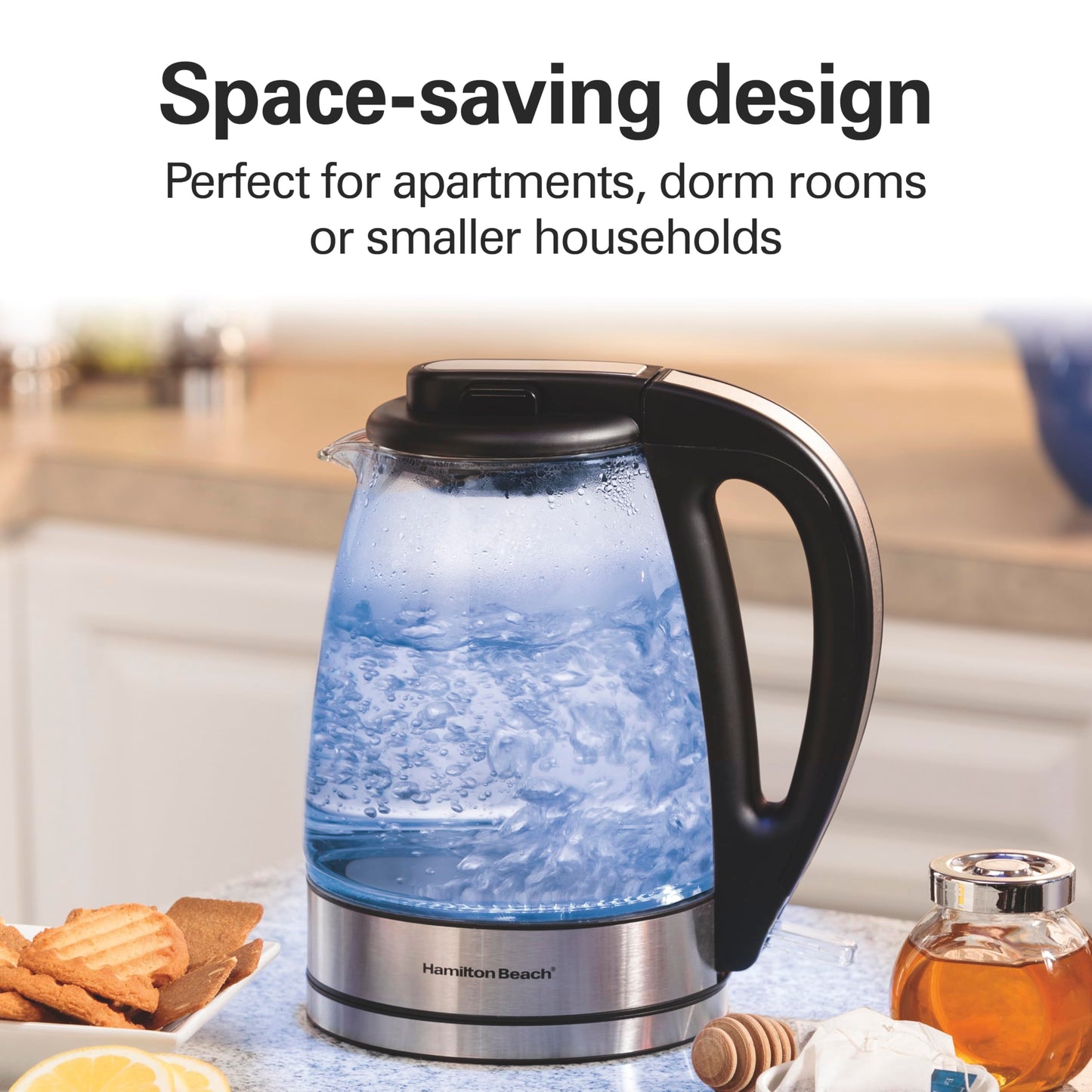 Hamilton Beach 1 Liter Electric Tea Kettle, Water Boiler & Heater