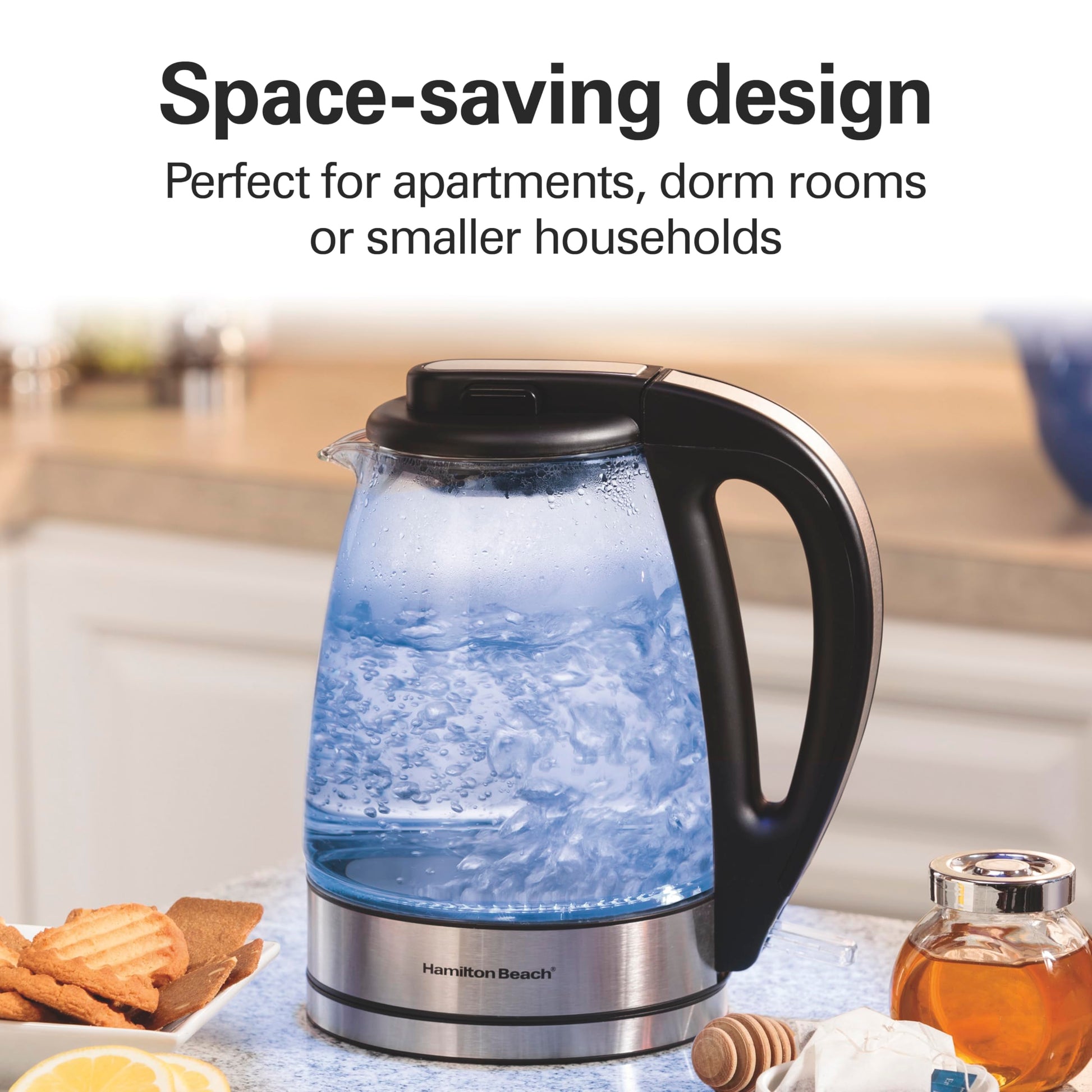 Hamilton Beach 1 Liter Electric Tea Kettle, Water Boiler & Heater