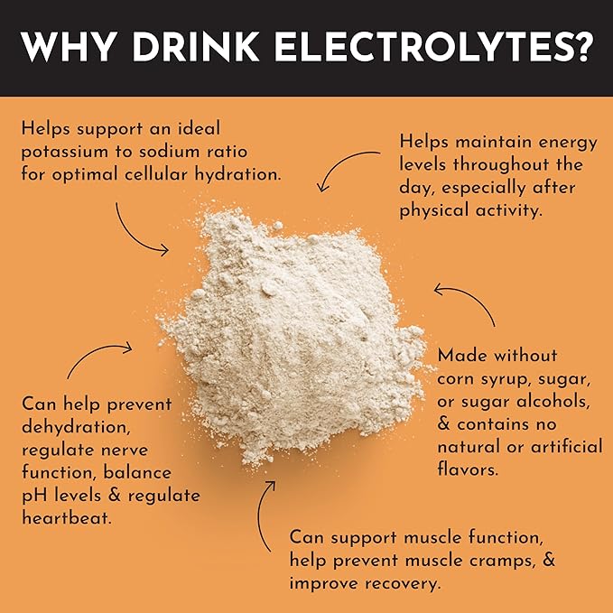 Mango Lemonade Electrolytes ??30?‘Serving Hydration Drink Mix with Coconut Water, Sea Salt, and Trace Minerals ??Supports Hydration, Recovery, and Electrolyte Balance*