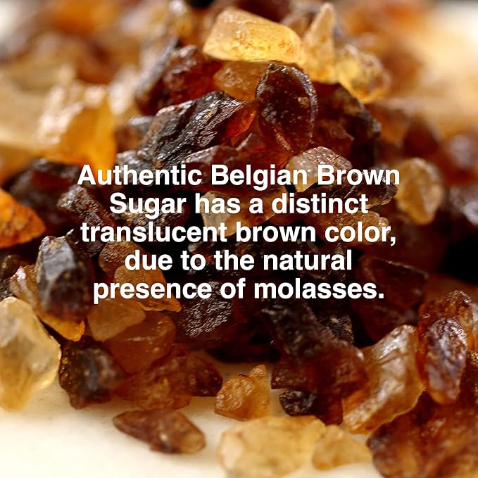 The Spice Lab Belgian Rock Sugar – Authentic Beet Sugar Crystals – Amber Sweetener For Tea & Coffee – Teavana - (10 Oz) - Natural Coarse Brown Sugar Alternative