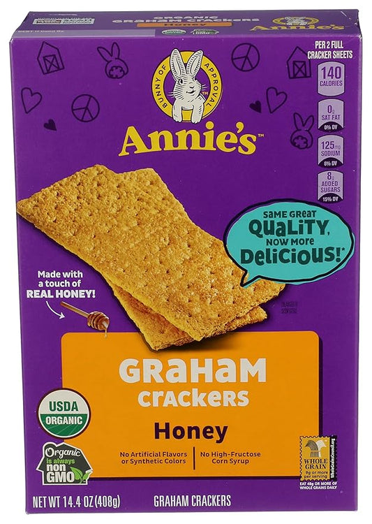 Annies Homegrown Organic Honey Graham Cracker, 14.4 Ounce - 12 per case