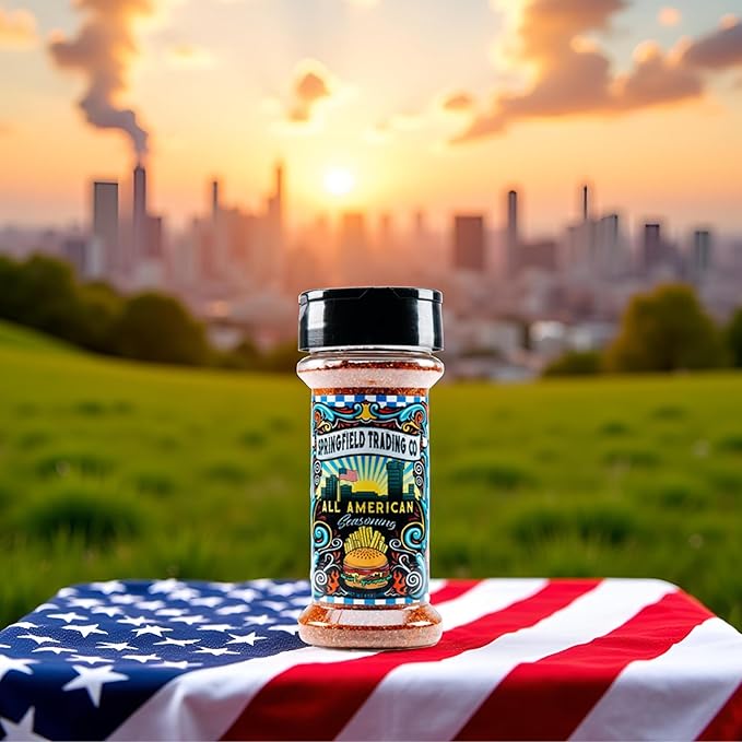 Springfield Trading Co. All American Seasoning ??All-Purpose Blend with Dehydrated Vegetables, Paprika, Garlic & Spices ??Gourmet, Vegan, Gluten-Free, for Everyday Cooking- 5oz