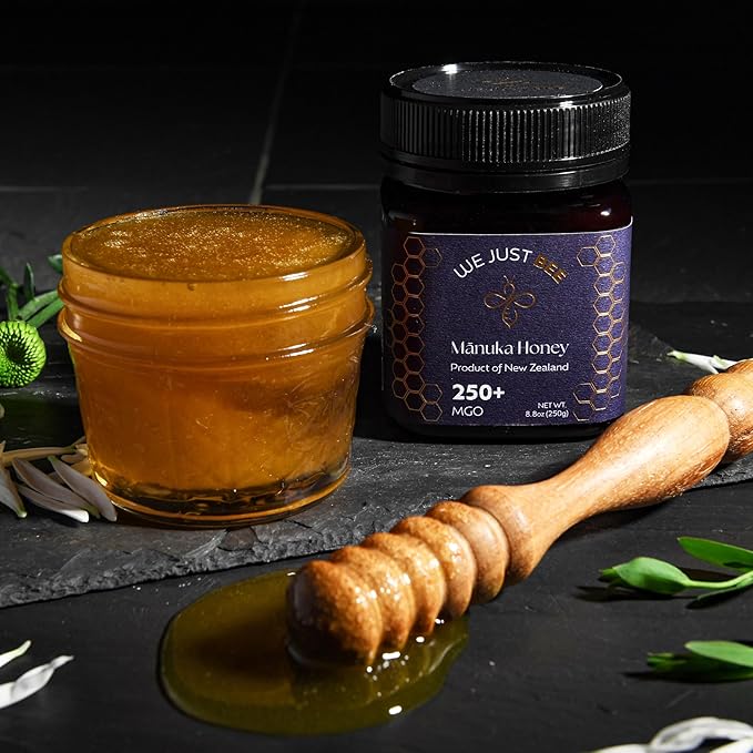 Raw Manuka Honey MGO 250+ | Premium New Zealand Honey – Supports Wellness with Natural Properties | 100% Pure, Sustainably Sourced | Ideal for Tea, Toast, & More – 250g/8.8oz