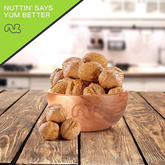 NUT CRAVINGS - Raw Walnuts In Shell, Whole, (48oz - 3 LB) Packed Fresh in Resealable Bag - Nut Snack - Food Assortments Ideal for Trail Mixed Nuts